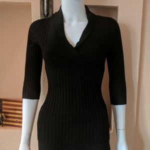 Hooked Up black textured top